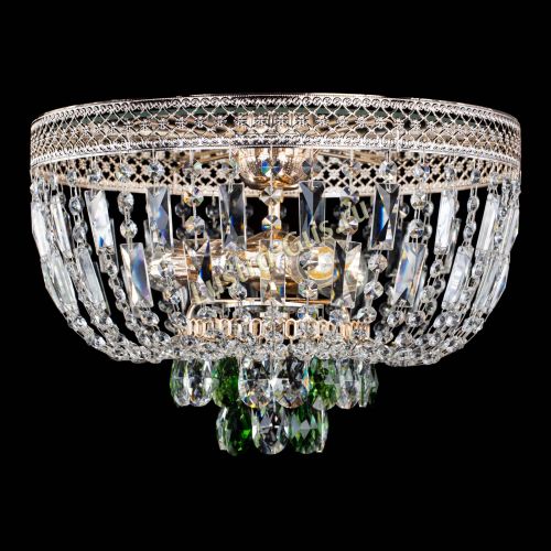 Люстра Венеция Астра №3 зеленая в Магнитогорске Гусь Хрустальный