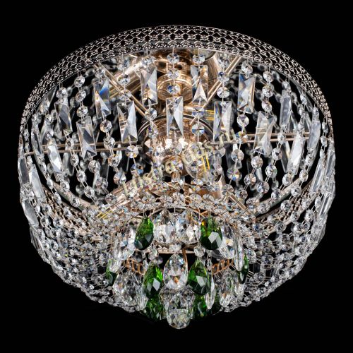 Люстра Венеция Астра №3 зеленая в Магнитогорске Гусь Хрустальный