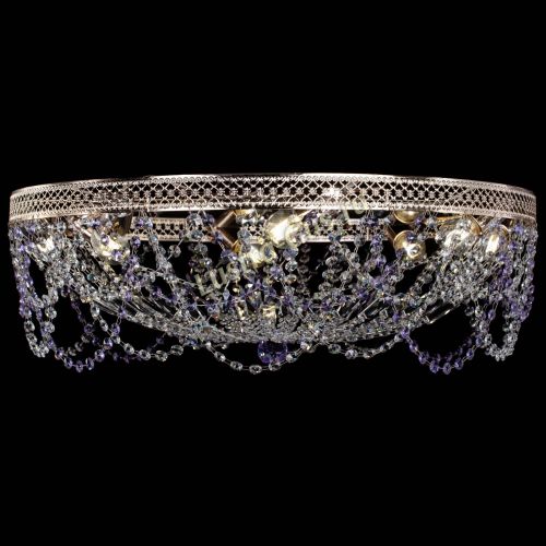 Люстра Венеция Ажур фиолетовая в Магнитогорске Гусь Хрустальный