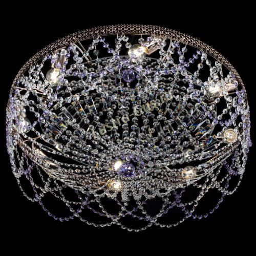 Люстра Венеция Ажур фиолетовая в Магнитогорске Гусь Хрустальный