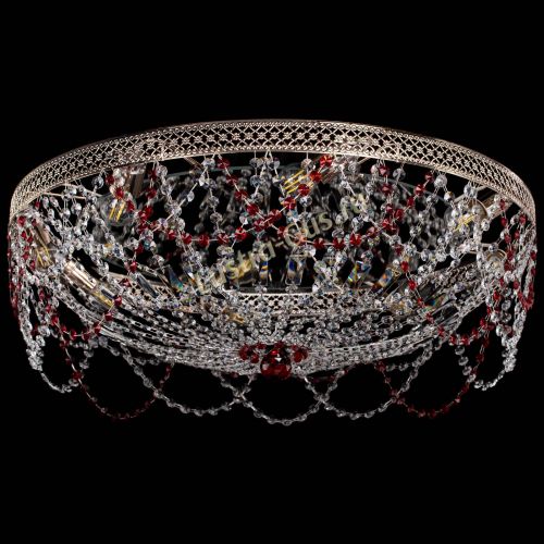 Люстра Венеция Ажур красная в Магнитогорске Гусь Хрустальный