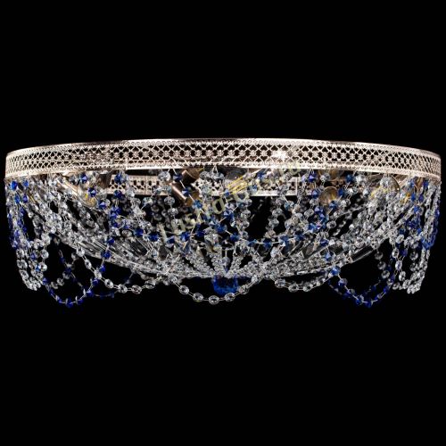 Люстра Венеция Ажур синяя в Магнитогорске Гусь Хрустальный