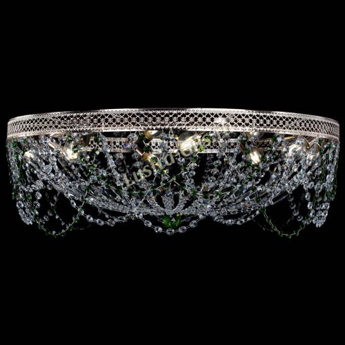 Люстра Венеция Ажур зеленая в Магнитогорске Гусь Хрустальный