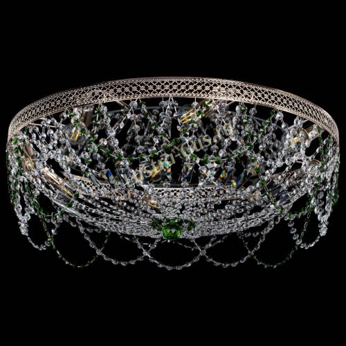 Люстра Венеция Ажур зеленая в Магнитогорске Гусь Хрустальный