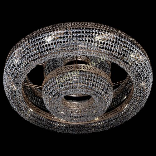 Люстра Венеция двойное кольцо №10 в Магнитогорске Гусь Хрустальный