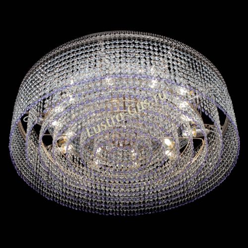 Люстра Венеция Капель №10 оптикон фиолетовая в Магнитогорске Гусь Хрустальный