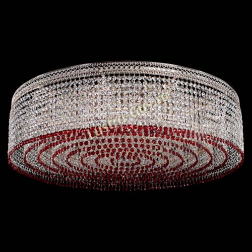 Люстра Венеция Капель №10 оптикон красная в Магнитогорске Гусь Хрустальный