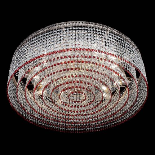 Люстра Венеция Капель №10 оптикон красная в Магнитогорске Гусь Хрустальный