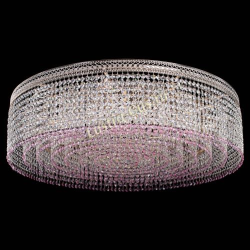 Люстра Венеция Капель №10 оптикон розовая в Магнитогорске Гусь Хрустальный