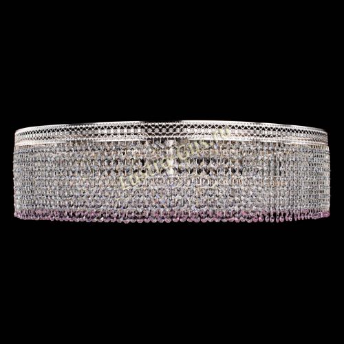 Люстра Венеция Капель №10 оптикон розовая в Магнитогорске Гусь Хрустальный