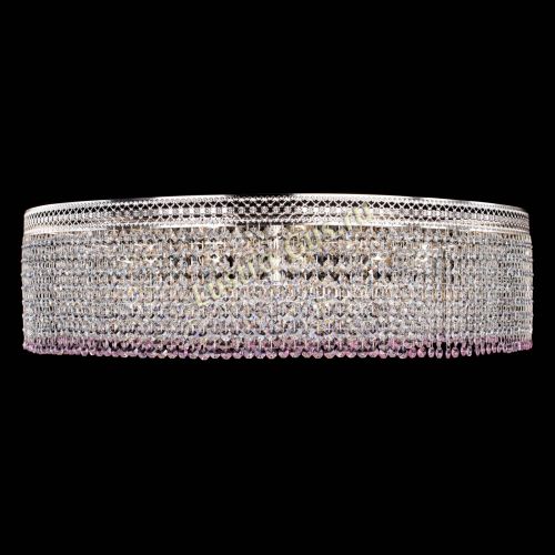 Люстра Венеция Капель №10 оптикон розовая в Магнитогорске Гусь Хрустальный