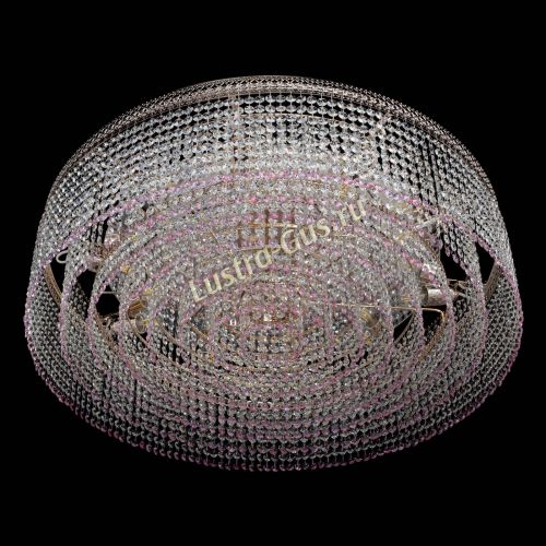 Люстра Венеция Капель №10 оптикон розовая в Магнитогорске Гусь Хрустальный