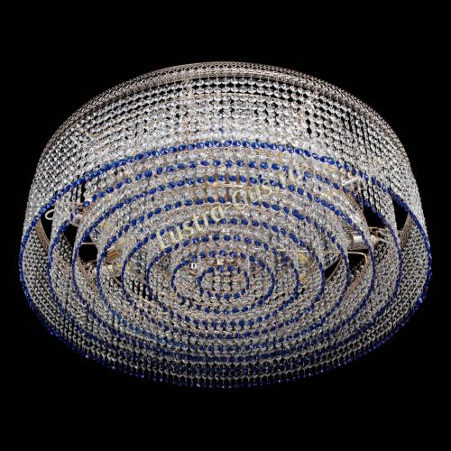 Люстра Венеция Капель №10 оптикон синяя в Магнитогорске Гусь Хрустальный