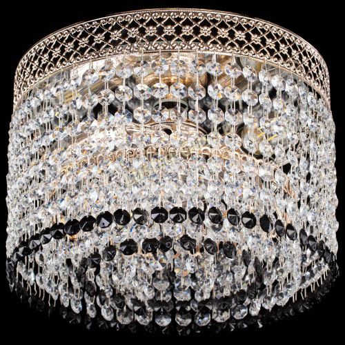 Люстра Венеция Капель №2 черная в Магнитогорске Гусь Хрустальный