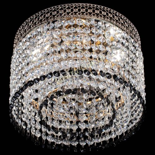 Люстра Венеция Капель №2 черная в Магнитогорске Гусь Хрустальный