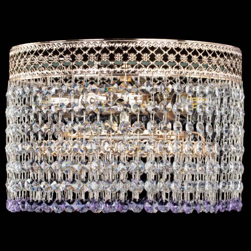 Люстра Венеция Капель №2 фиолетовая в Магнитогорске Гусь Хрустальный