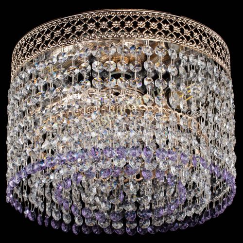Люстра Венеция Капель №2 фиолетовая в Магнитогорске Гусь Хрустальный