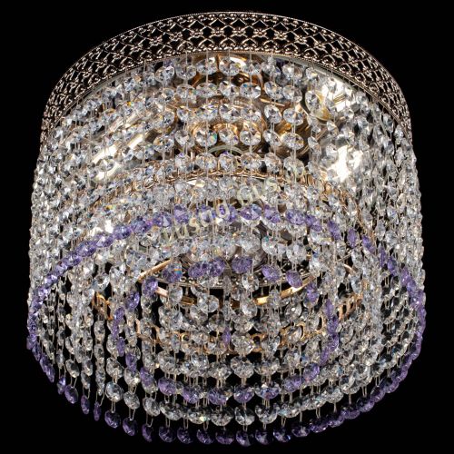 Люстра Венеция Капель №2 фиолетовая в Магнитогорске Гусь Хрустальный