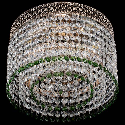 Люстра Венеция Капель №2 зеленая в Магнитогорске Гусь Хрустальный