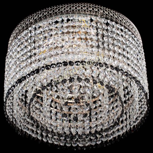 Люстра Венеция Капель №3 черная в Магнитогорске Гусь Хрустальный