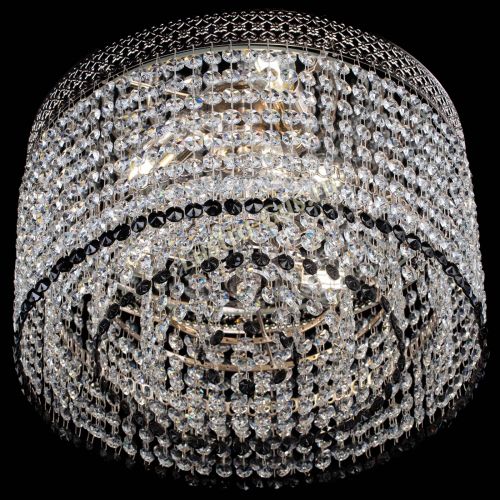 Люстра Венеция Капель №3 черная в Магнитогорске Гусь Хрустальный