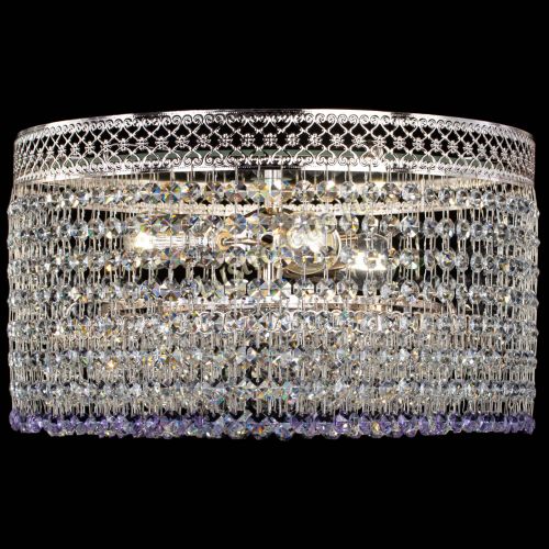 Люстра Венеция Капель №3 фиолетовая в Магнитогорске Гусь Хрустальный