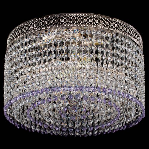 Люстра Венеция Капель №3 фиолетовая в Магнитогорске Гусь Хрустальный