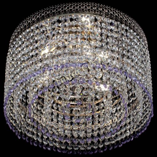 Люстра Венеция Капель №3 фиолетовая в Магнитогорске Гусь Хрустальный