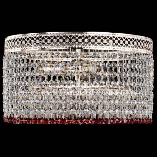 Люстра Венеция Капель №3 красная в Магнитогорске Гусь Хрустальный