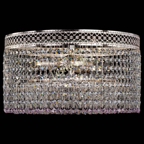 Люстра Венеция Капель №3 розовая в Магнитогорске Гусь Хрустальный