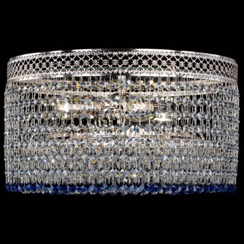 Люстра Венеция Капель №3 синяя в Магнитогорске Гусь Хрустальный