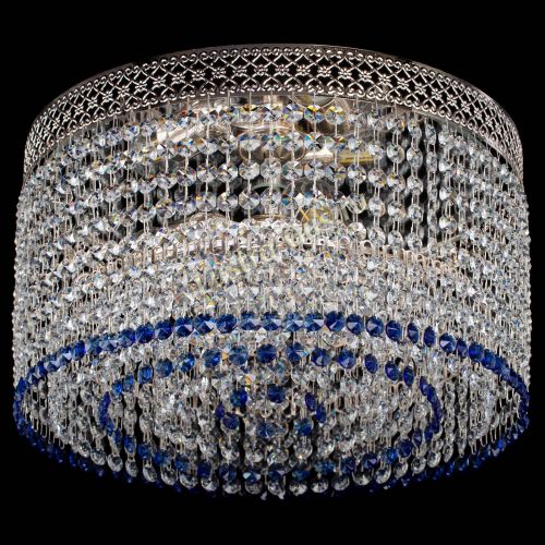 Люстра Венеция Капель №3 синяя в Магнитогорске Гусь Хрустальный