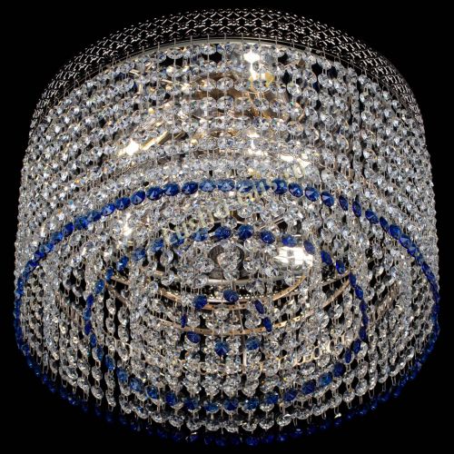 Люстра Венеция Капель №3 синяя в Магнитогорске Гусь Хрустальный