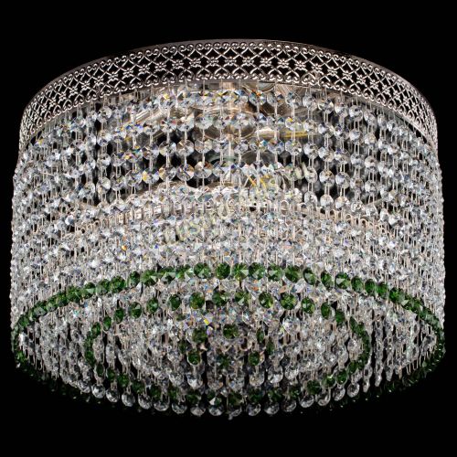 Люстра Венеция Капель №3 зеленая в Магнитогорске Гусь Хрустальный