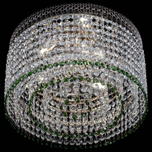 Люстра Венеция Капель №3 зеленая в Магнитогорске Гусь Хрустальный