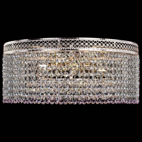 Люстра Венеция Капель №5 розовая в Магнитогорске Гусь Хрустальный