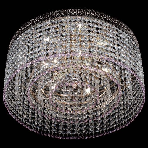 Люстра Венеция Капель №5 розовая в Магнитогорске Гусь Хрустальный