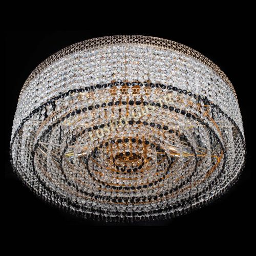 Люстра Венеция Капель №8 оптикон черная в Магнитогорске Гусь Хрустальный