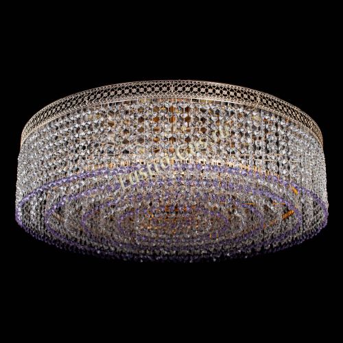 Люстра Венеция Капель №8 оптикон фиолетовая в Магнитогорске Гусь Хрустальный
