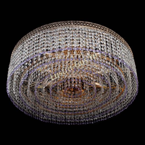 Люстра Венеция Капель №8 оптикон фиолетовая в Магнитогорске Гусь Хрустальный