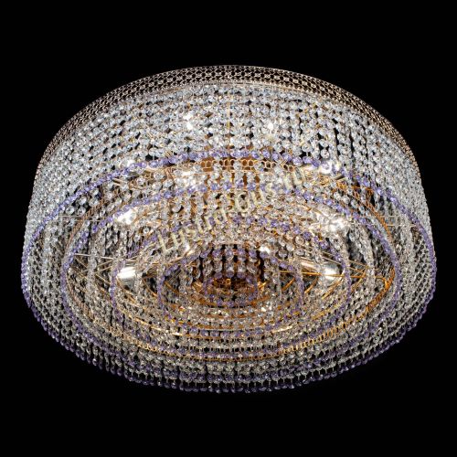 Люстра Венеция Капель №8 оптикон фиолетовая в Магнитогорске Гусь Хрустальный