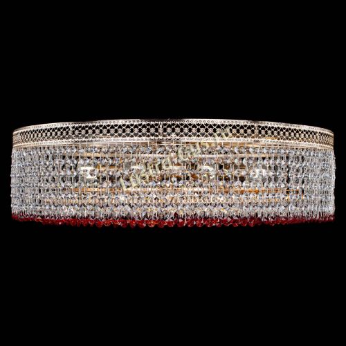 Люстра Венеция Капель №8 оптикон красная в Магнитогорске Гусь Хрустальный