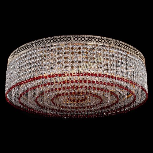 Люстра Венеция Капель №8 оптикон красная в Магнитогорске Гусь Хрустальный