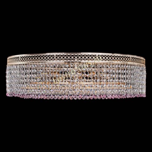 Люстра Венеция Капель №8 оптикон розовая в Магнитогорске Гусь Хрустальный