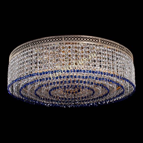 Люстра Венеция Капель №8 оптикон синяя в Магнитогорске Гусь Хрустальный