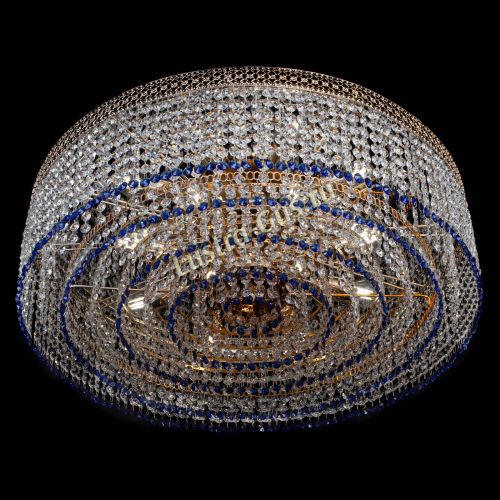 Люстра Венеция Капель №8 оптикон синяя в Магнитогорске Гусь Хрустальный