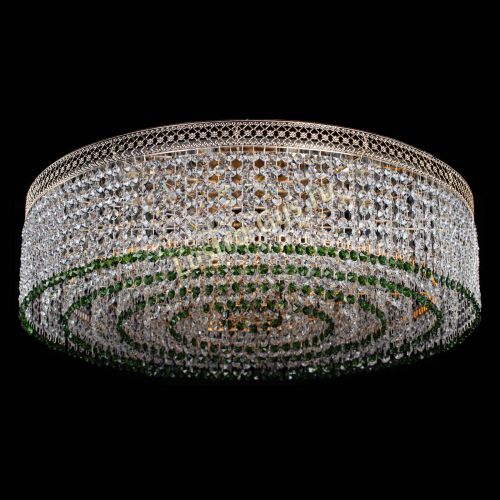 Люстра Венеция Капель №8 оптикон зеленая в Магнитогорске Гусь Хрустальный