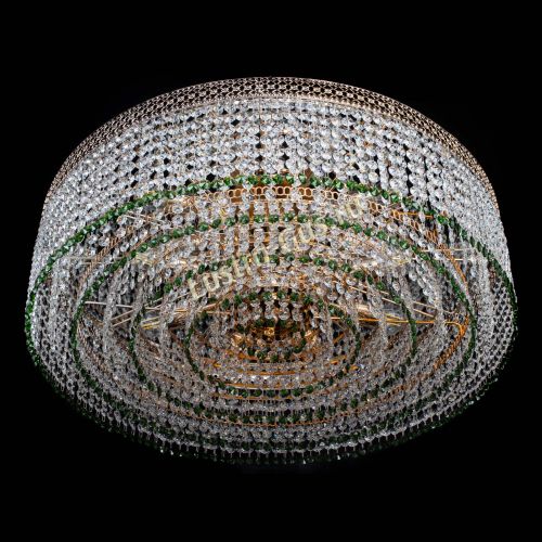 Люстра Венеция Капель №8 оптикон зеленая в Магнитогорске Гусь Хрустальный