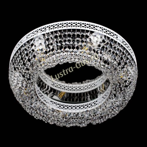 Люстра Венеция Кольцо №6 белая в Магнитогорске Гусь Хрустальный