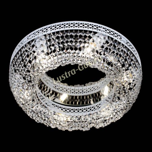 Люстра Венеция Кольцо №6 белая в Магнитогорске Гусь Хрустальный